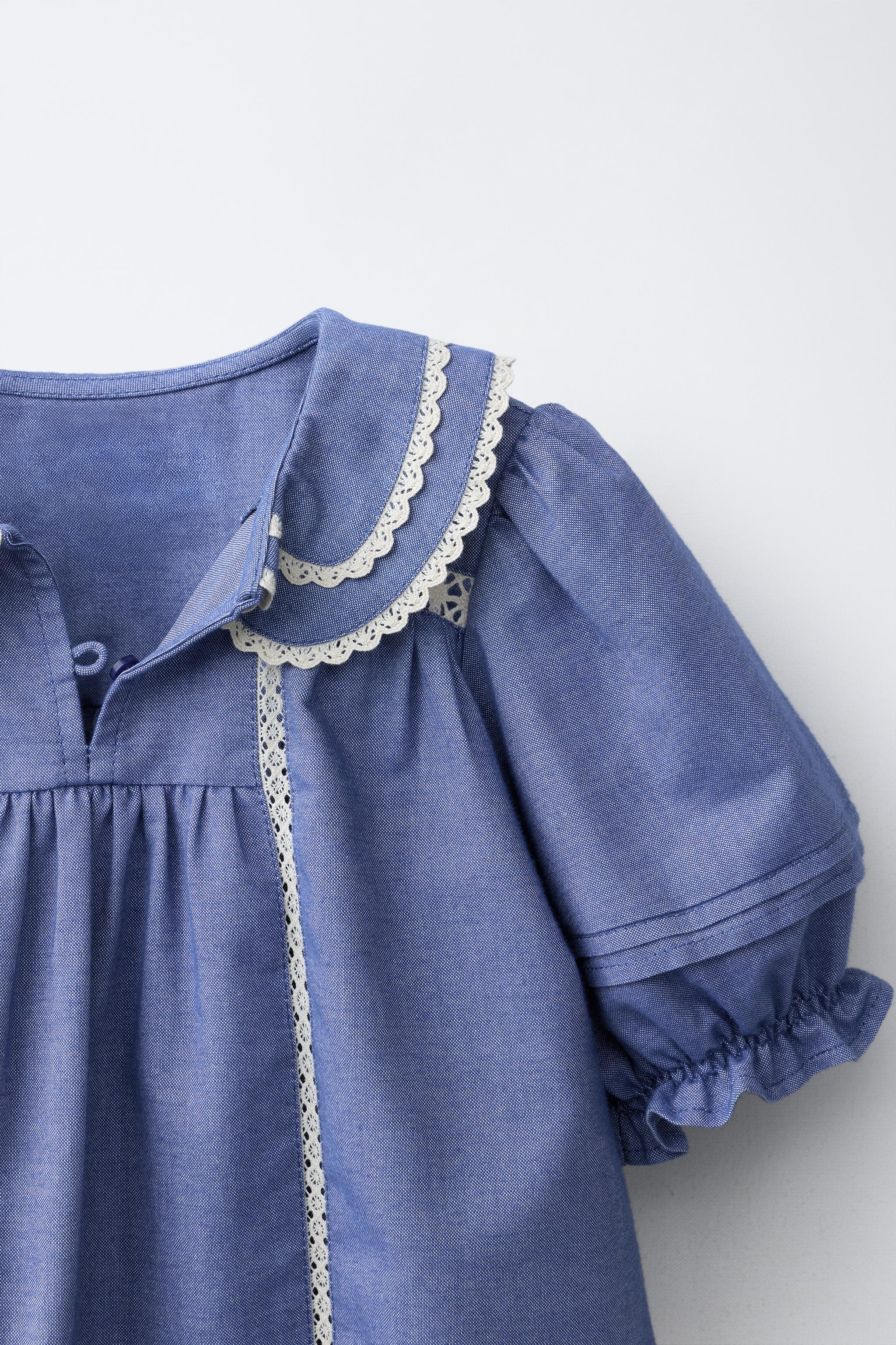 CONTRAST LACE BLOUSE